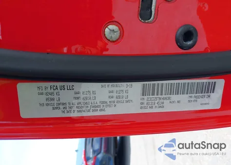 2019 Dodge Challenger R/T from USA, damaged, VIN 2C3CDZBT9KH606381